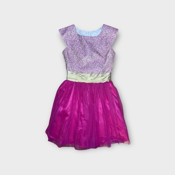 Jona Michelle Other - Jona Michelle Gold & Pink Sleeveless Tulle Dress